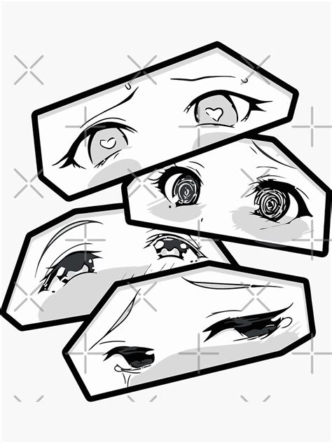 Ahegao Eyes Stickers for Sale